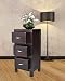 Js Home Decor Wooden Smart and Stylish 3 Drawer Storage Bed Side End Table | Dark Brown RS.3699.00