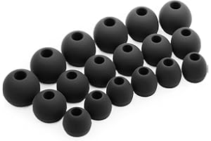 Okuli Set of 18 Silicone EarBuds Ear Tips For Earphones & Headphones in Black