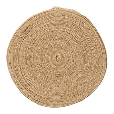 Générique Generic 50m Ruban en Toile de Jute pour Diy Bricolage Décor Party Mariage Noël - 4cm