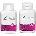Vestige Flax Oil Capsules, 90 Count, Vegetarian Supplement, Unflavoured