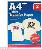 Inkjet Printable Iron On T Shirt &amp; Fabric Transfer Paper For Light ...