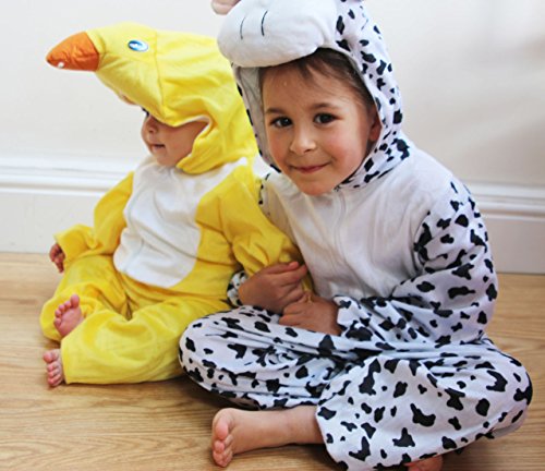 Fun Play Cow costume- Animal Onesie Kids 3-5 years old M