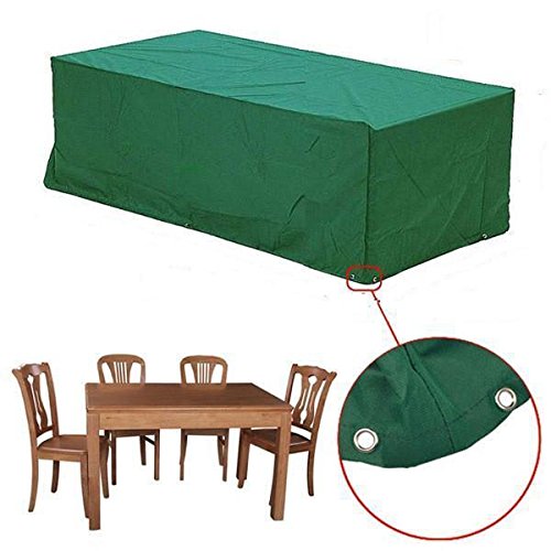 Yahee Wasserdichte Schutzhülle Hülle Abdeckung für Gartenmöbel Bank Tisch 135x135x75cm - 6