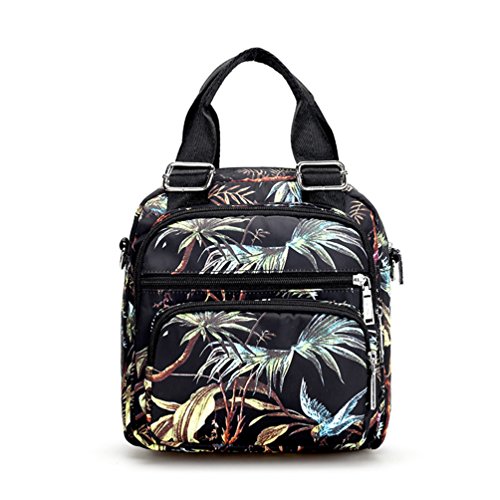 AOTIAN Womens Casual Backpack Shoulder Bag Cross Body Bag Tote Handbags Lightweight Nylon Multi Pockets Wear It IN 3 Ways