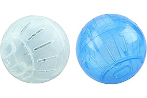 GENERIC 2 Pieces Hamster Exercise Balls, 10cm Hamster Running Ball, Small Hamster Ball For Dwarf Hamsters, Cute Jogging Balls Toys Relieve Boredom Interactive Toys For Dwarf Gerbil mouses Small Animals