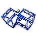 Produktbild Dough.Q Mountainbike/MTB/Flat Pedale mit Hochwertigen Industrie-Kugellagern und Top Grip, Trekking, für MTB, Trekkingrad, Stadtrad, Rennrad Stadtrad usw, Blau(1 Paar)