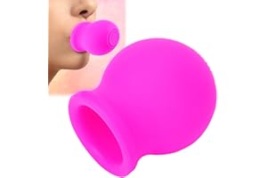 ‎ZJCHAO Lip Plumper Gerät, Lips Enhancer Beauty Bigger Mouth Schnell Gesicht Saubere Massage Silikon Lippenpumpe Mit Pinsel(Rosa)
