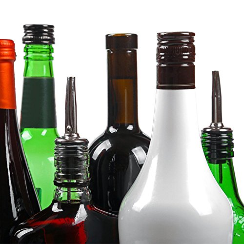 Mudder Edelstahl Flaschenausgießer Weinausgießer Ausgießer Flasche Stopfen aus Edelstahl mit konischer Tülle, 12 Stück - 4
