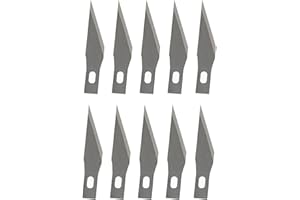 TRANSOTYPE Ersatzklingen für Aluminium Skalpell, 10 Stück, einfach zum Austauschen
