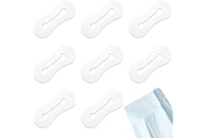 loghohu 8 Pcs Cufflinks Adapters for Men's Dress Shirts and French Cuff Shirts, White, 4 Pair, Cufflink Adapter