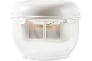 DIOEAZH Griechisches Joghurtsieb, Feinmaschiges Joghurtsieb Molkeabscheider Mit Deckel, Waschbar Joghurtbereiter Mit Netzsiebe Joghurtsieb Zum Filtern Von Saft Milch Mesh Sieb Haushalt