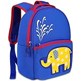 ◕‿◕【Cómoda correa de hombro】Esta mochila de niño tiene correas para los hombros acolchadas, ajustables y una parte posterior acolchada para mayor comodidad y protección de la espalda y los hombros de mochila infantil.