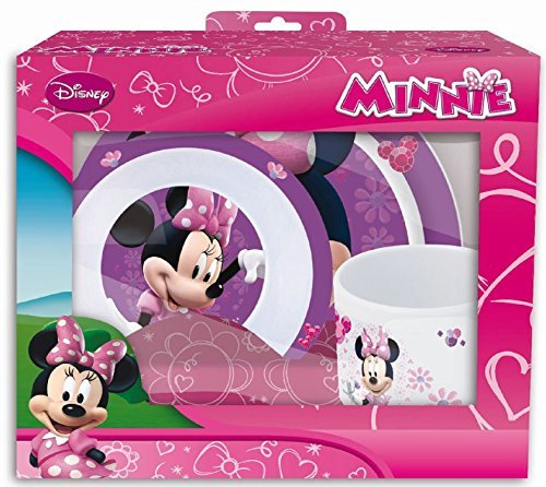 Pos 68824 Minnie Mouse 3-teilig Melaminset im Geschenkkarton