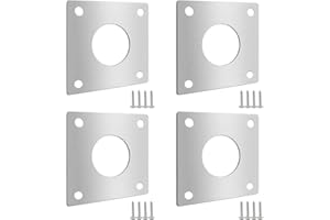 LumenTY 4 STK Vogelnistkasten Metall Schutzplatte Nistkasten Abdeckplatte 32mm Zubehör für Nistkästen