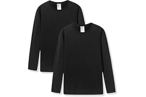 LAPASA Haut Thermique Homme Maillot de Corps à Manches Longues sous-Vêtements Chauds Automne/Hiver Fin/Moyen/Épais (Lot de 1 ou 2) M09/M55/M26