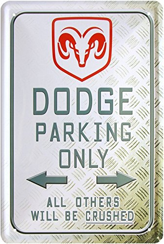 Blechschild Dodge parking only 20 x 30 cm Reklame Retro Blech 1059