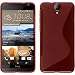 Produktbild PhoneNatic Case für HTC One E9+ Hülle Silikon rot S-Style + 2 Schutzfolien
