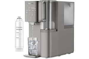 Philips Water ADD6921DG Stazione dell'acqua a osmosi inversa: rimuove fino a 110 sostanze, riscaldamento e raffreddamento istantanei, durata del filtro di 1 anno