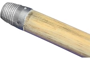 Bürstenfabrik - MADE IN GERMANY MAAJ Ø 24mm - 140 cm BESENSTIEL AUS LACKIERTEM HOLZ MIT SCHRAUBGEWINDE/BESEN STIEL/HOLZSTIEL