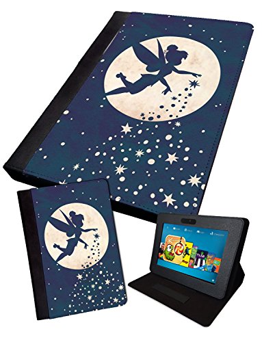 Tinkerbell inspiriert Moon | bedruckt Tablet Schutzhülle, klappbar Faux Kindle Paperwhite
