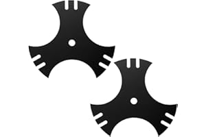 BULARIE Edger Blade 781-0748 781-0748-0637 for Craftsman Troy-Bilt MTD Lawn Edger - 3-Side 9" Tri-Star Trencher Blade for B&S Sears McLane Gas Edger,Replace 40-009 490-105-M017 981-0748- 2 PCS