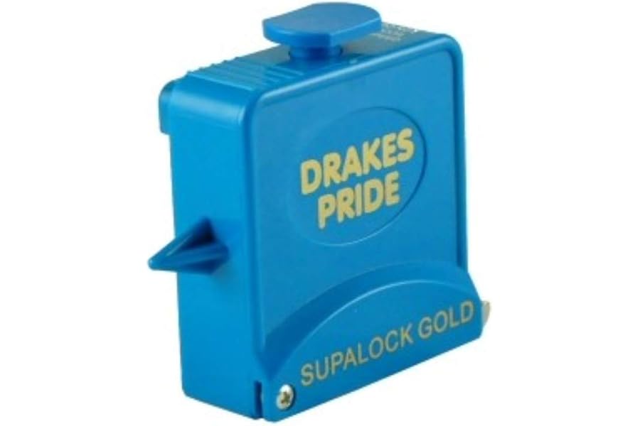 Drakes Pride Supalock Gold bowls measure - aqua