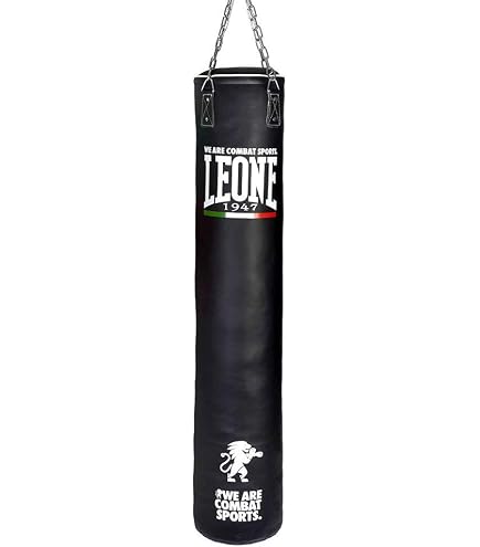 Saco De Boxeo SHARK BOXING 100/150/180 Cm - Sin Relleno, Piel Sintética, Incluye Mosquetón Giratorio Y Cadenas
