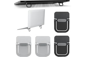 UYVPAER 4 Elevadores De Teclado Portátil, Autoadhesivos para Mini Laptop, Soporte Invisible para Teclado De Computadora para Escritorio, Patas Plegables para Laptop con Silicona Antideslizante
