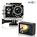 Produktbild Aktion Sport-Kamera 4K HD 1080P Action Camera WiFi Unterwasserkamera 170° Ultra Weitwinkel Action Cam 2,0 Inch Wasserdicht Helmkamera mit 2 Batterien und 19 Zubehör Kits für Radfahren Schwimmen,Schwarz