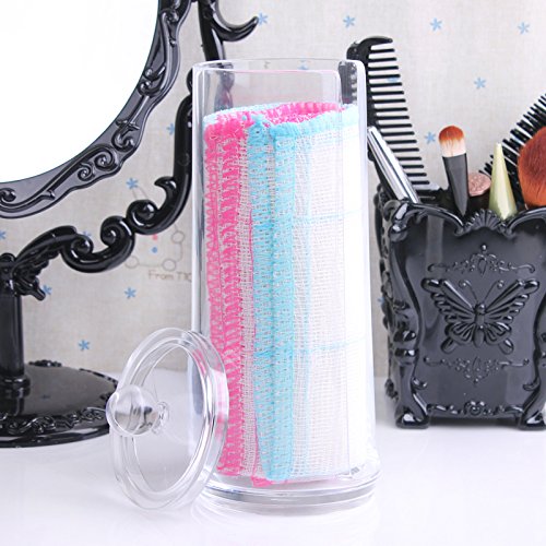 Acryl Make Up Wattepad Organizer Wattepadspender Aufbewahrungsständer Aufbewahrung Wattepad Box Kosmetikständer Behälter von der Marke MyBeautyworld24