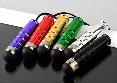 KingCase® 10er Pack universal Stylus Stift Touch Pen Eingabestift „mini“ für alle kapazitive Touchscreens wie Smartphone Handy PDA Tablet PC für Samsung Galaxy S3/S4/S5 Galaxy Tab, iPhone 4/5/6, Sony, HTC,LG Smartphones verschiedene Farben - 2