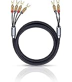 Oehlbach Bi Tech 4.4 B, altoparlanti bi-wiring placcati argento 2 x 2,5 / 2 x 4,0 mm², con connettore a banana, lunghezza: 2,0 m