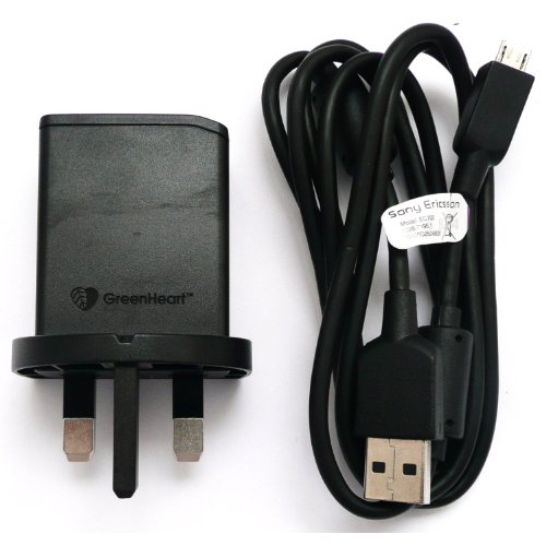 100-Genuine-Sony-Ericsson-EP800-GreenHeart-3-Pin-Mains-Charger-EC-700-Micro-USB-Data-Cable-Suitable-For-Xperia-Arc-X12-Xperia-Neo-Xperia-Play-Xperia-10-X10-Mini-X10-Mini-Pro-Vivaz-Vivaz-Pro-Xperia-X8