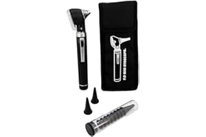 Valuemed ® Fibre Optic Pocket Otoscope Specula in 10's 20's 100's and 300 PCE Packs (Black Otoscope)