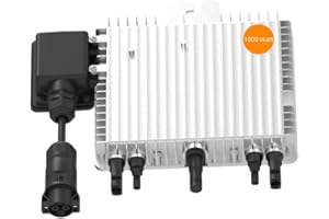 Deye SUN-M100G4-EU-Q0 Mikrowechselrichter 1000W – 2 MPPT, WiFi, IP67, VDE-konform, für Balkonkraftwerke mit 5 Meter Schukokabel (HTDYG4-1000-mit 5 Meter Kabel)