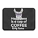 Produktbild ferfgrg Happiness Coffee Llama Doormats Anti-Slip House Garden Gate Carpet Door Mat Floor Pads (L23.6"X15.7"W)