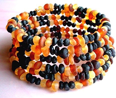 Natural Baltic Amber Bracelet / Women / Raw Uhpolished Amber Beads / Healing Amber / Certified Genuine Baltic Amber / Ambermilana