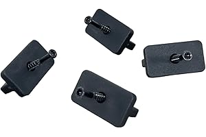 CETA COMPOSITE DECKING Composite Decking T Clips Fixing, Stainless Steel Black Screws Included, Pack of 100/500/1000, 5mm Decking Spacer, Suitable for Most of The Market Products, Plastic Decking Clips (100)