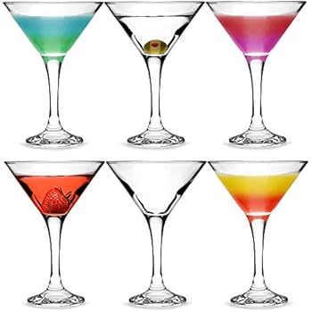 bar@drinkstuff Martini-Cocktailgläser, 175 ml, 6 Stück, in Geschenkbox