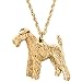 Produktbild Welsh Terrier Hergestellt in U.K. Kunstvolle Hunde- Anhänger Sammlung (22 Karat Vergoldung / gold plattiert)
