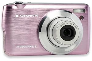 AgfaPhoto Realishot DC8200 - Appareil Photo Numérique Compact Cam, 21MP, Vidéo Full HD, Ecran LCD 2.7'', Zoom Optique 8X, Batterie Lithium, Carte SD 16GB et Sacoche Incluse