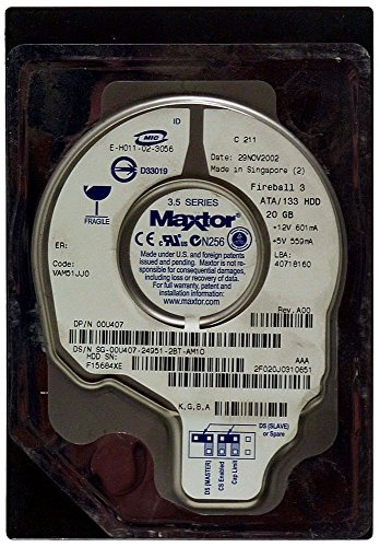 Preisvergleich Produktbild 20GB Festplatte Maxtor Fireball 3 IDE ID7356