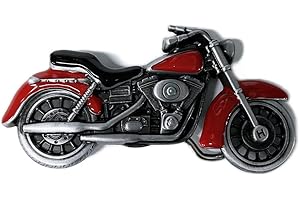 JEAN'S FRIEND New Vintage Red Enamel Original Heavy Motorcycle Biker Rider Hebilla del cinturón Belt Buckle