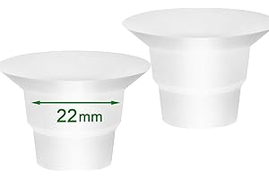 LOZAEVE Embouts de bride 22 mm pour Medela et Spectra 24 mm, compatible avec Elvie Momcozy S9/S10/S12 Willow Go Elvie Stride Freemie, pour réduire les tunnels de mamelon de 24 mm à 22 mm