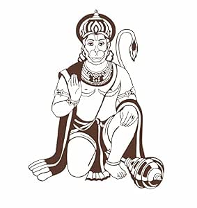 Buy Asmi Collection Vinyl Religious Wall Sticker 60 X 80 Cm Brown Online At Low Prices In India Amazon In