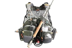 HDMIRRORR MAXIMUMCATCH Fly Fishing Vest Pack (Fishing Vest/Fishing Backpack/Fishing Sling Pack) (Vest (vest style))