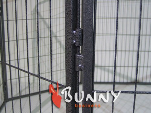 BUNNY-BUSINESS-Heavy-Duty-Puppy-Play-Pen-Rabbit-Enclosure-8-Panels-Large-Gunmetal-Grey