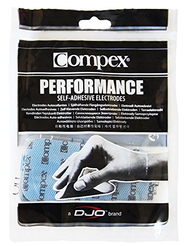 Compex Elektroden Easysnap Performance, Blau, 50 x 100 mm, 42222 - 3