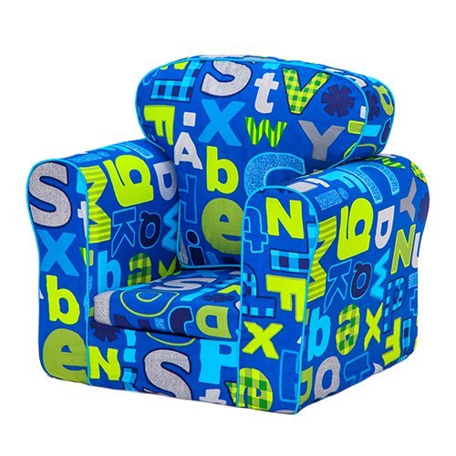 Ready Steady Bed® Alphabet Design Upholstered Children's Armchair with Removable Cover