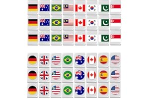 XUBX XUXB Jeu de Mahjong,Mini Jeu de Mahjong Chinois,Structure Solide, Jeux de société Traditionnels Chinois Majiang, 48 tuiles, 2 dés et étui de Transport en Cuir